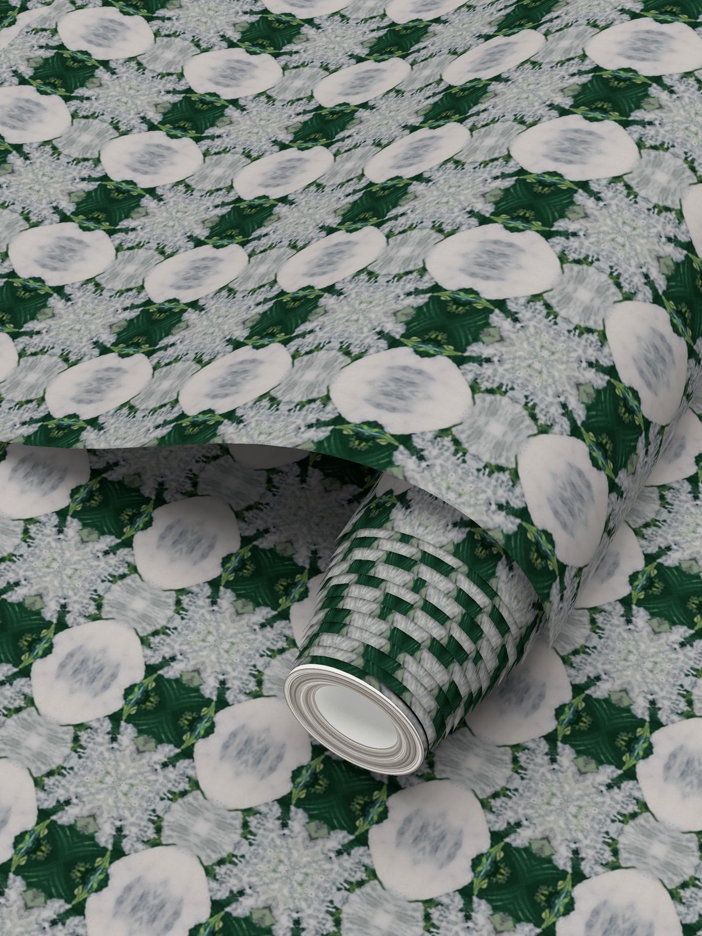 Alpine Snow Small Scale Wallpaper