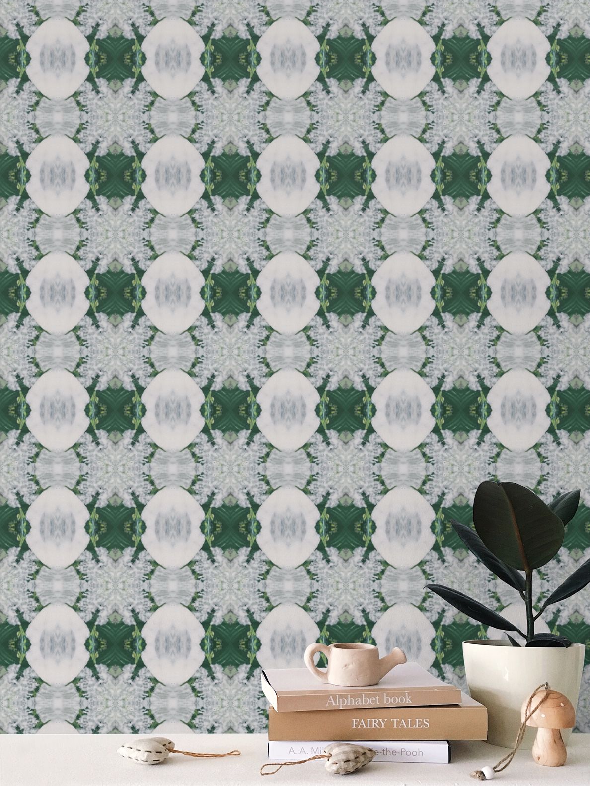 Alpine Snow Small Scale Wallpaper