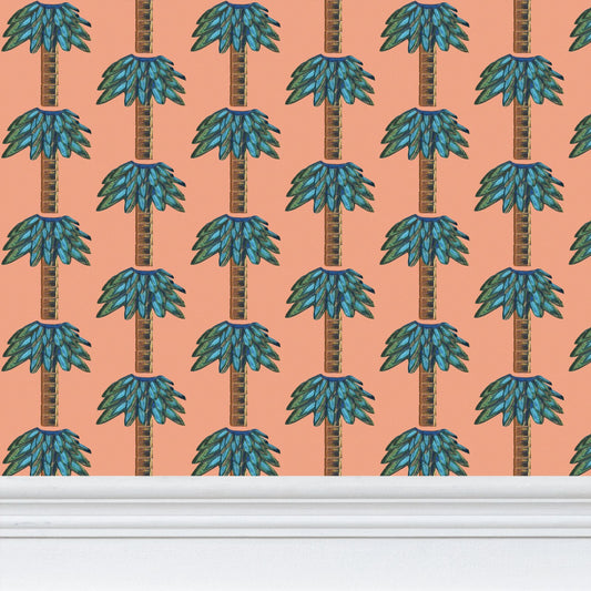 Tiki Palm Sherbet Wallpaper