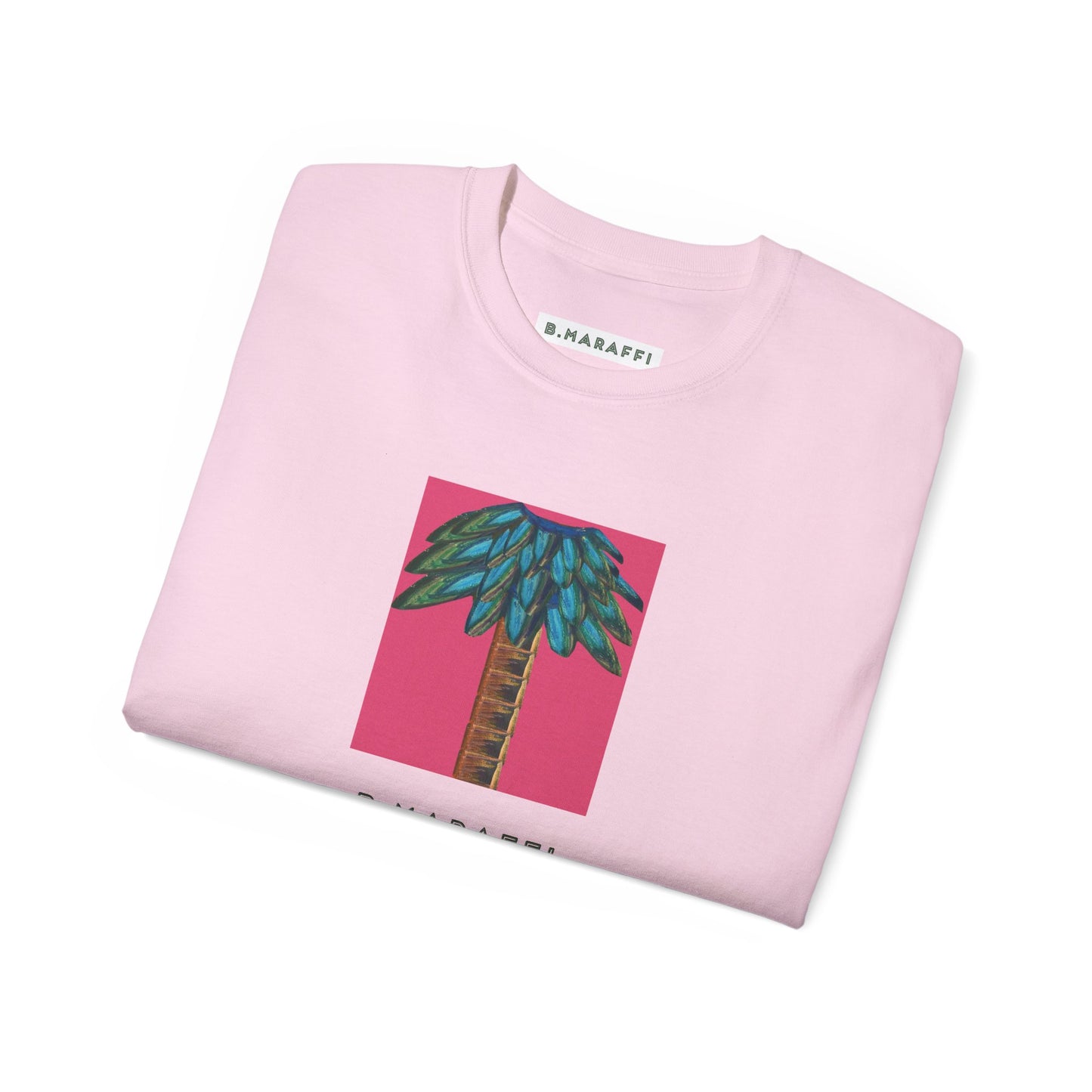 B.Maraffi Cotton T-shirt - Tiki Palm Fuscia