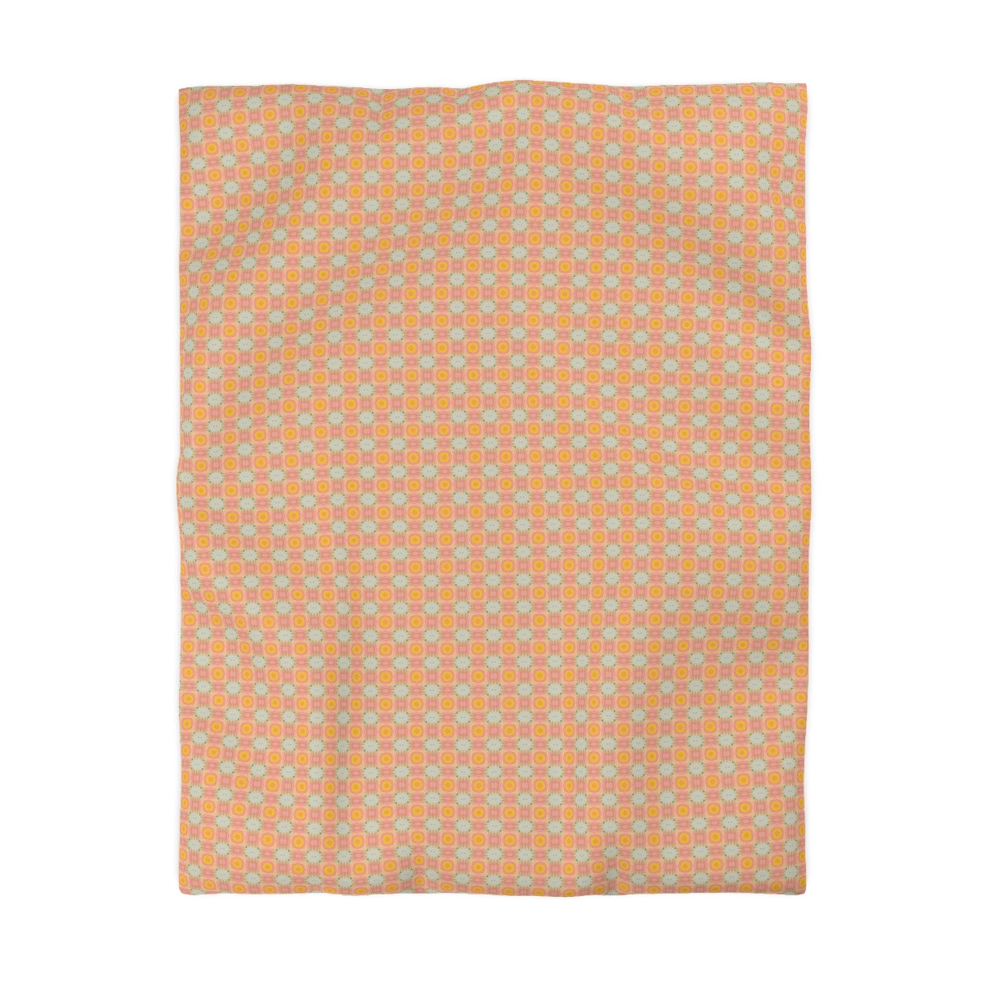 Peach Sunbeam Duvet Cover