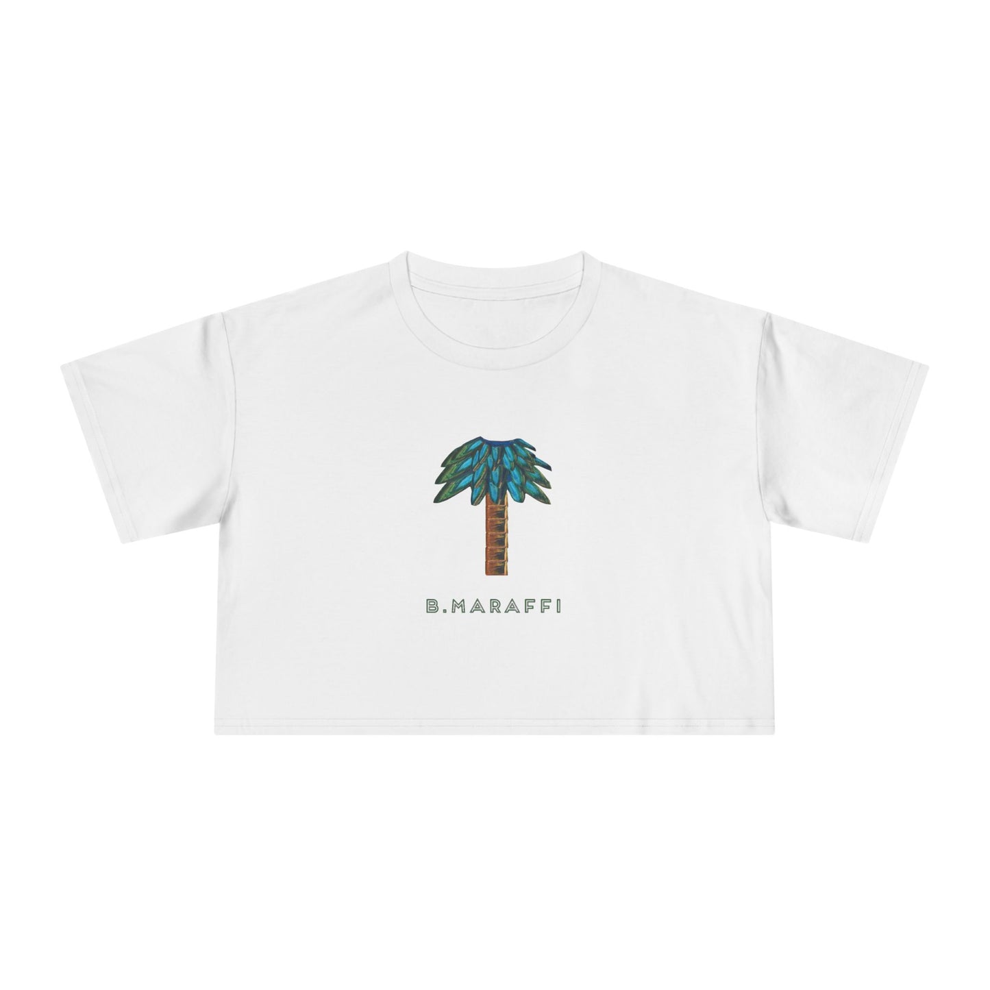 Women's Crop Tee - Tiki Palm