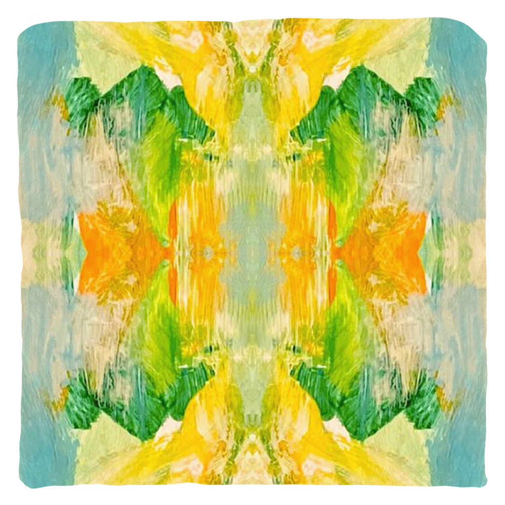 Citrine Gem Throw Pillow