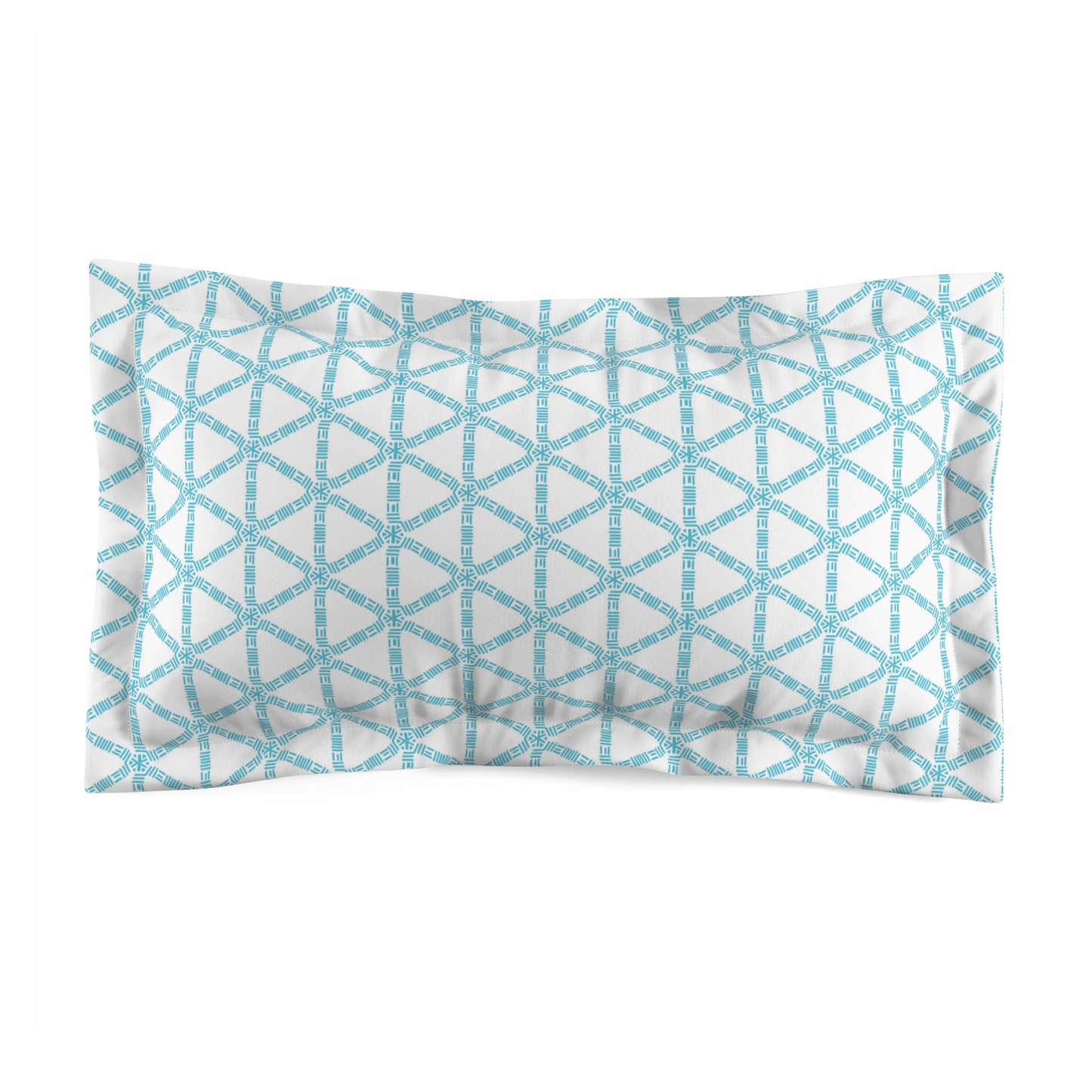 Turquois Lattice Pillow Sham