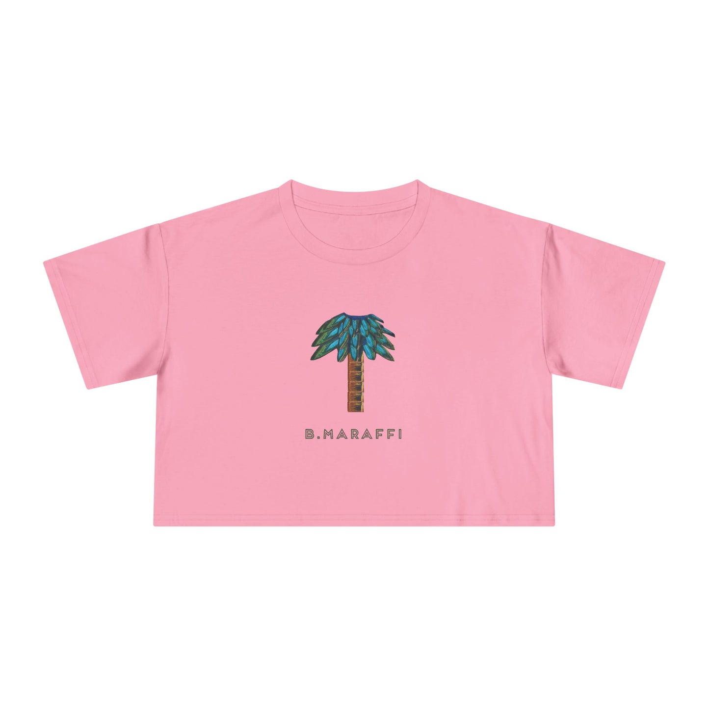 Women's Crop Tee - Tiki Palm
