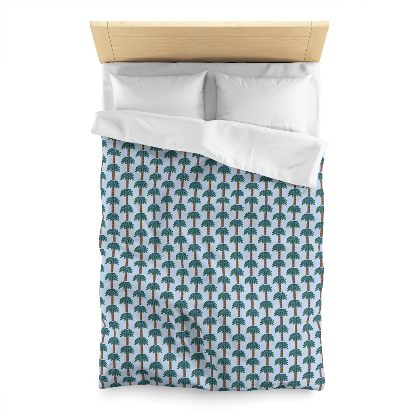 Tiki Palm Sky Duvet Cover