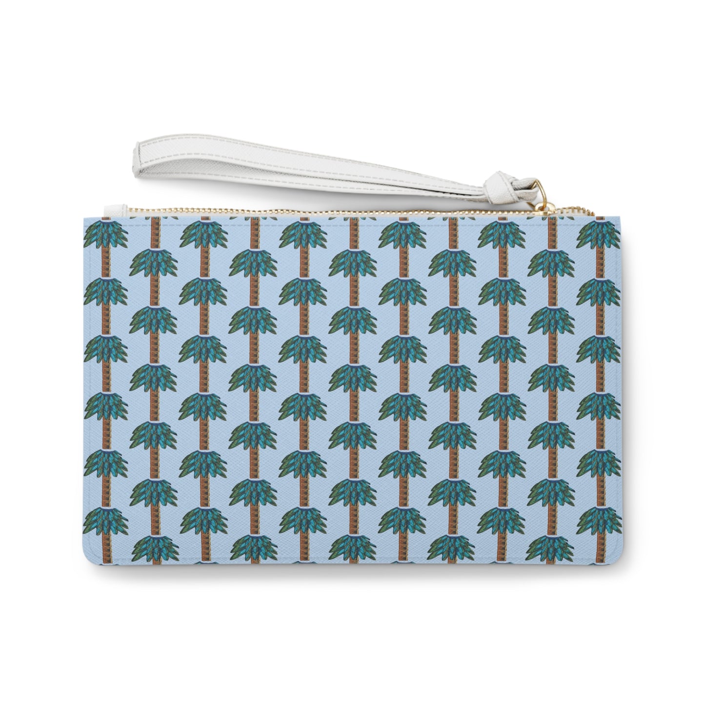 Tiki Palm Sky Clutch Bag