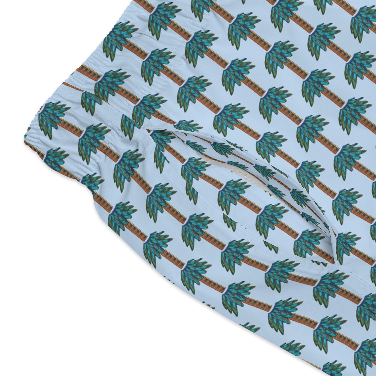 Tiki Palm Sky Swim Trunks