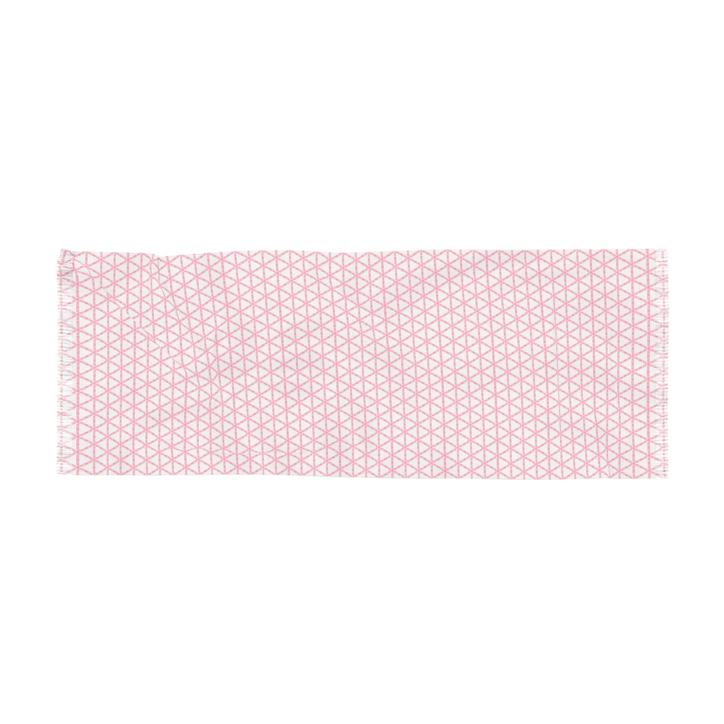 Pink Lattice Pashmina Wrap