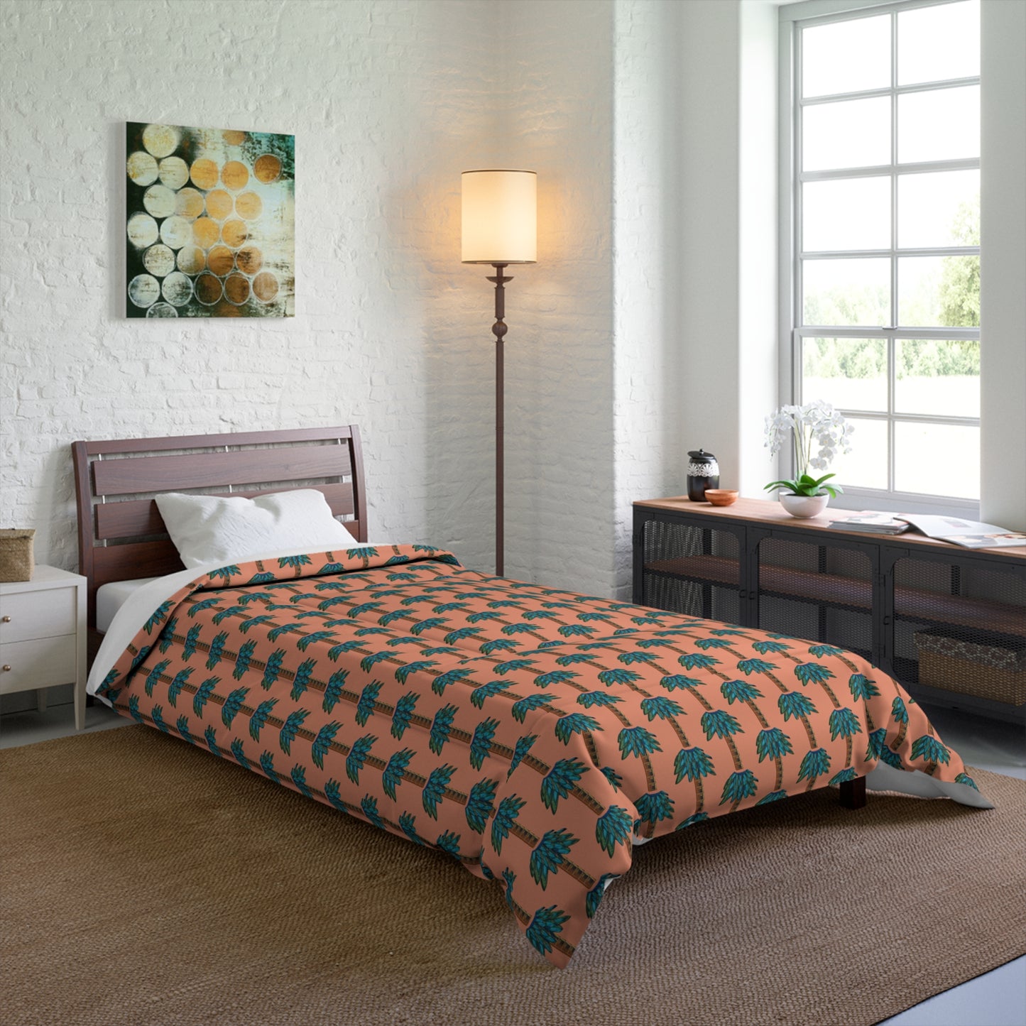 Tiki Palm Sherbet Comforter
