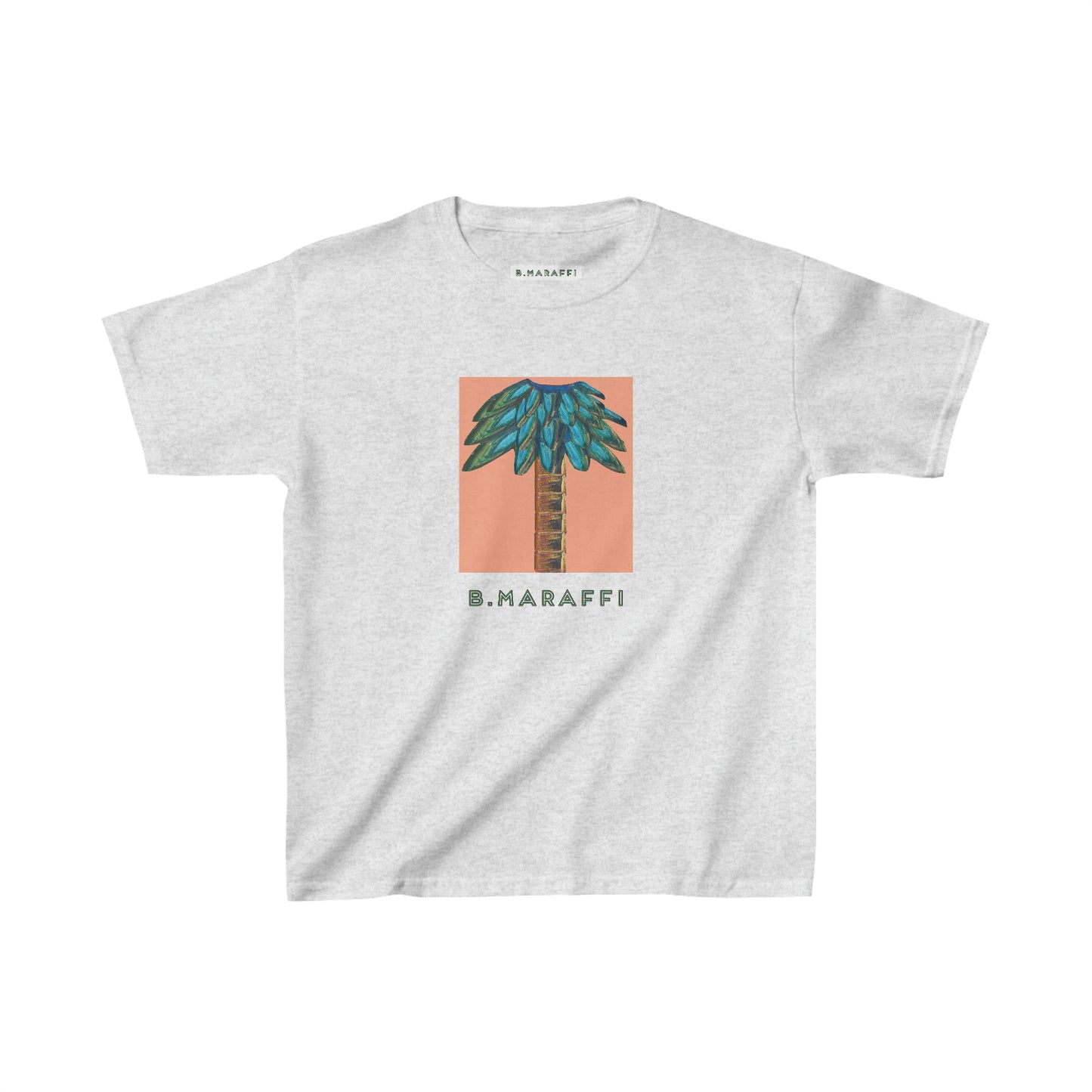 Kids Heavy Cotton™ Tee - Tiki Palm Sherbet