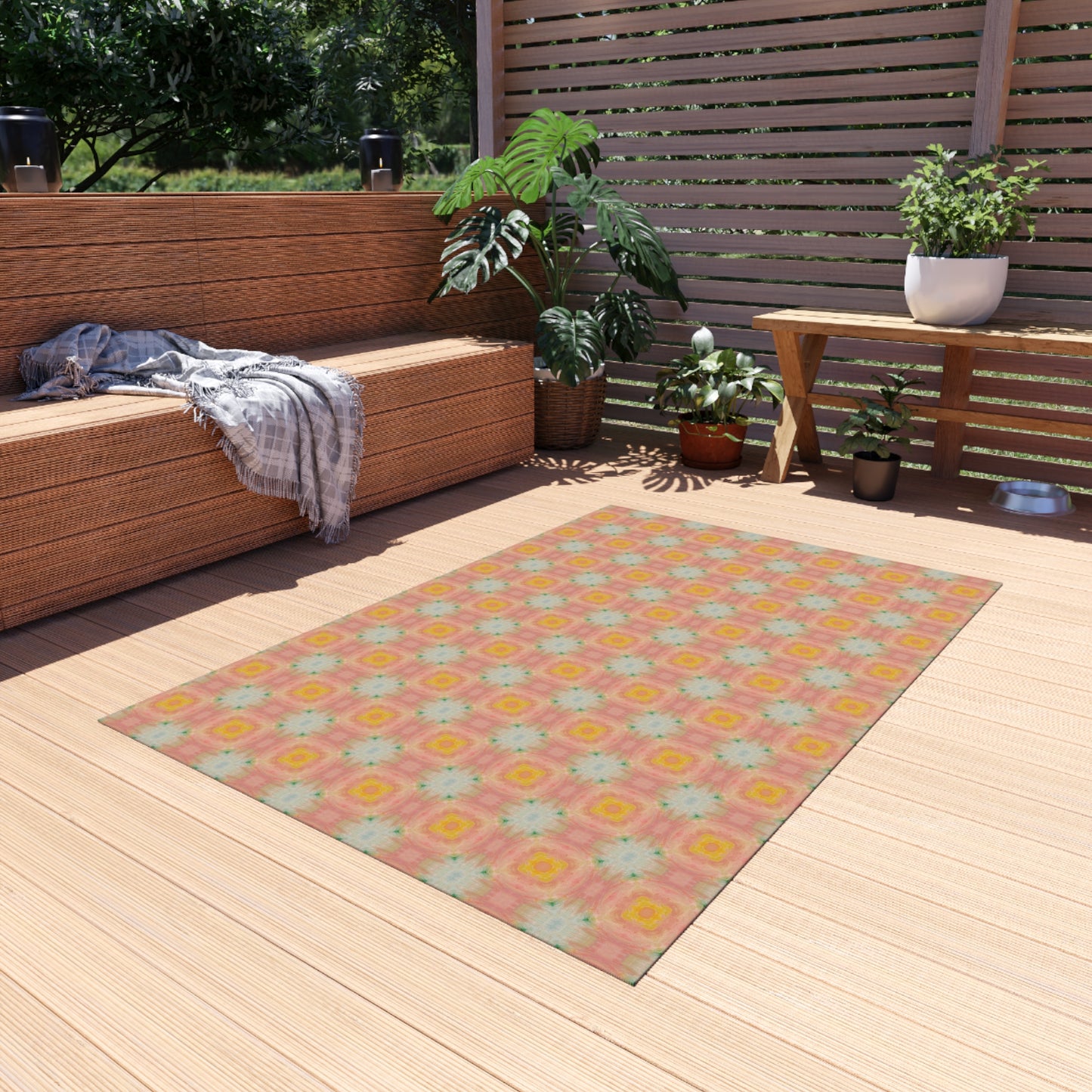 Peach Sunbeam Indoor/Outdoor Rug