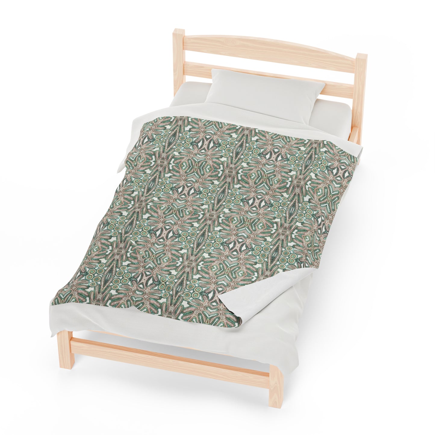 Sage Fern Plush Blanket