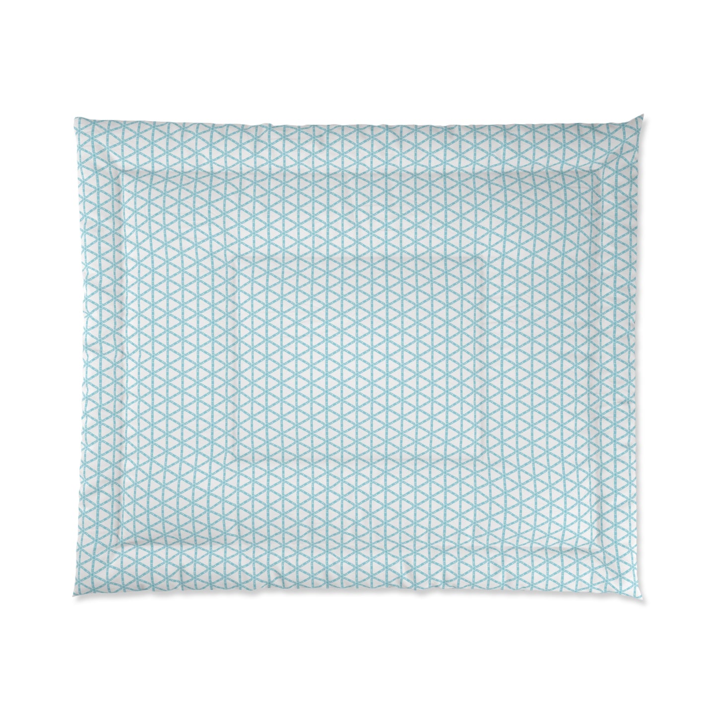 Turquoise Lattice Comforter