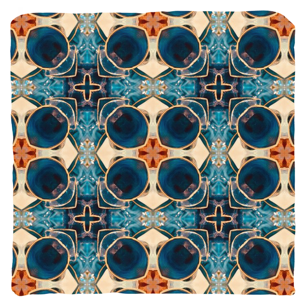 Caribbean Tile Throw Pillow