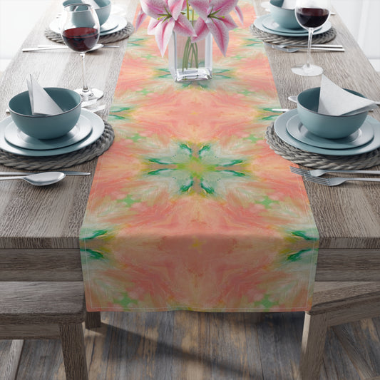 Flamingo Feathers Table Runner