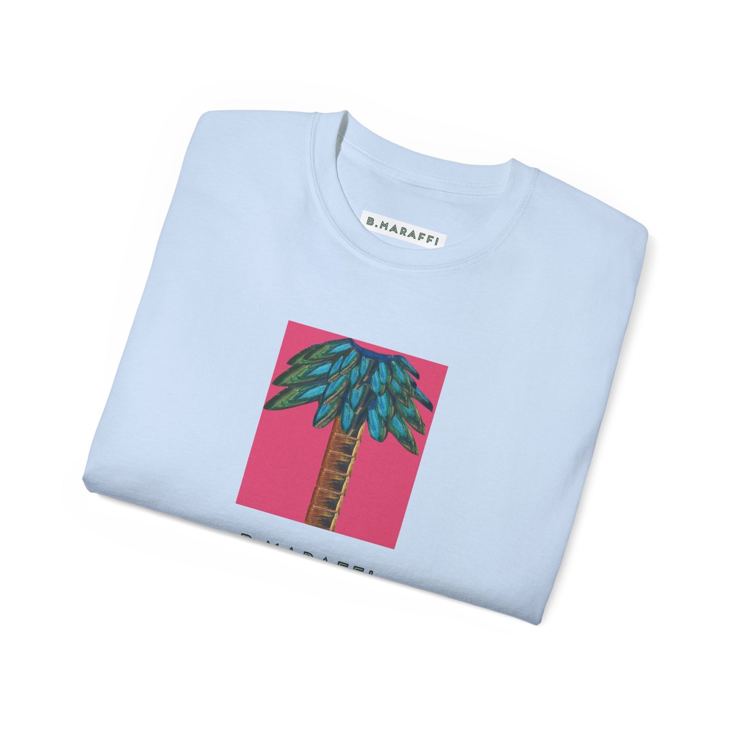 B.Maraffi Cotton T-shirt - Tiki Palm Fuscia