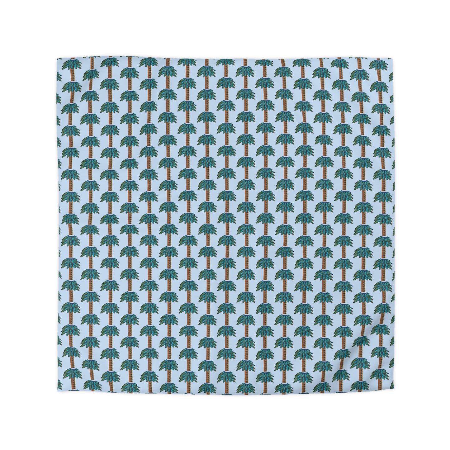 Tiki Palm Sky Duvet Cover