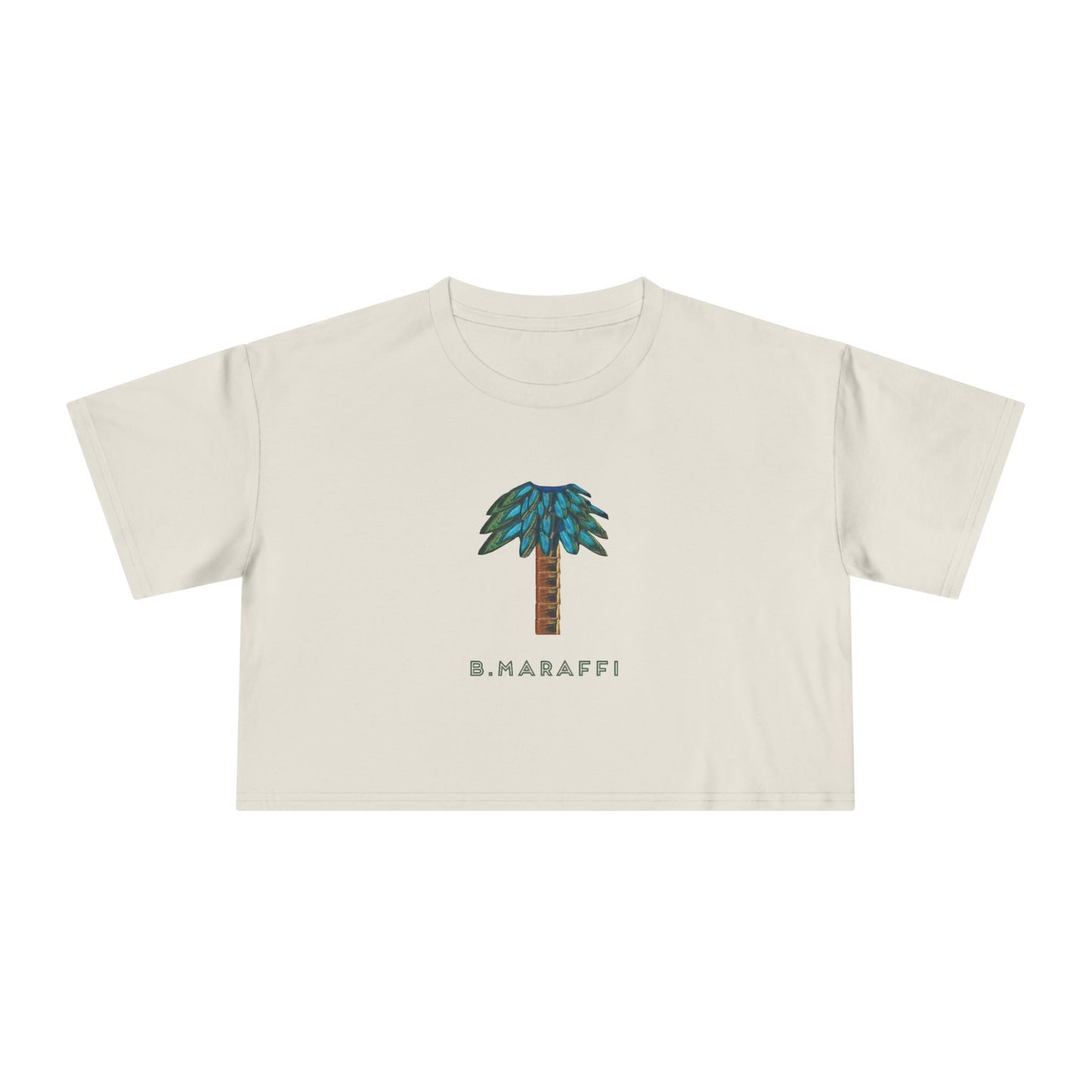 Women's Crop Tee - Tiki Palm
