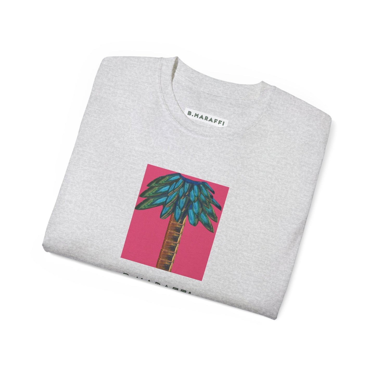 B.Maraffi Cotton T-shirt - Tiki Palm Fuscia