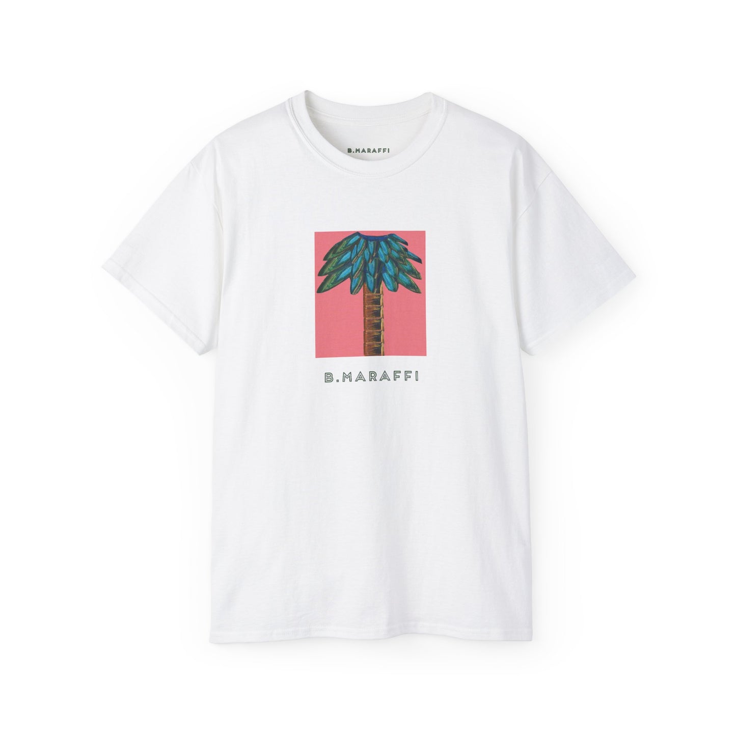 B.Maraffi Cotton T-shirt - Tiki Palm Coral