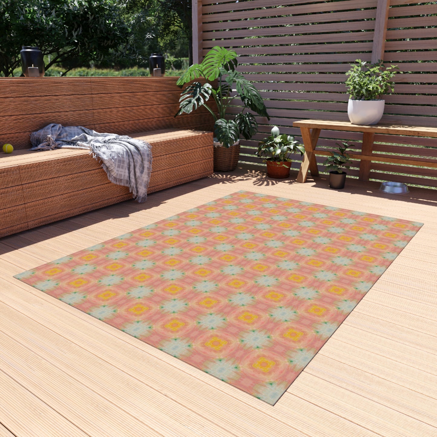 Peach Sunbeam Indoor/Outdoor Rug
