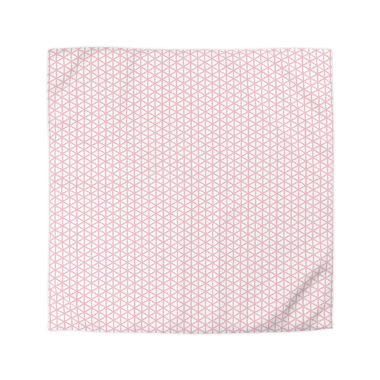 Pink Lattice Duvet Cover