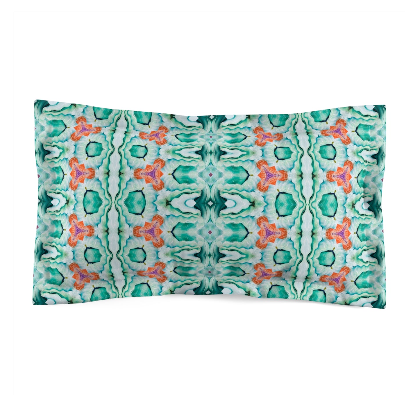 Teal Wave Pillow Sham