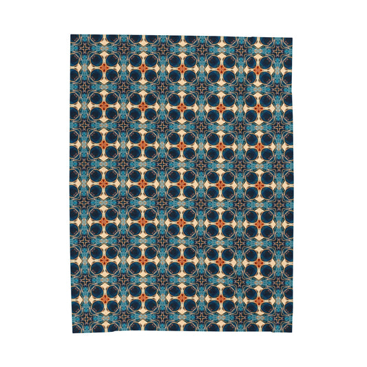 Caribbean Tile Plush Blanket