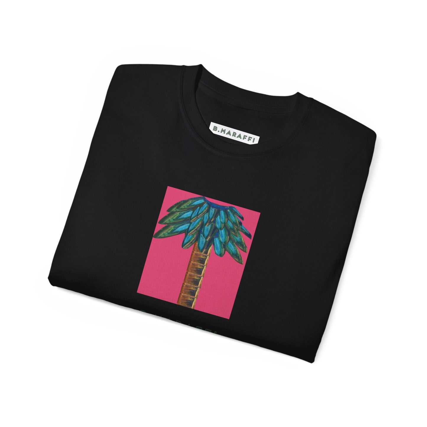 B.Maraffi Cotton T-shirt - Tiki Palm Fuscia