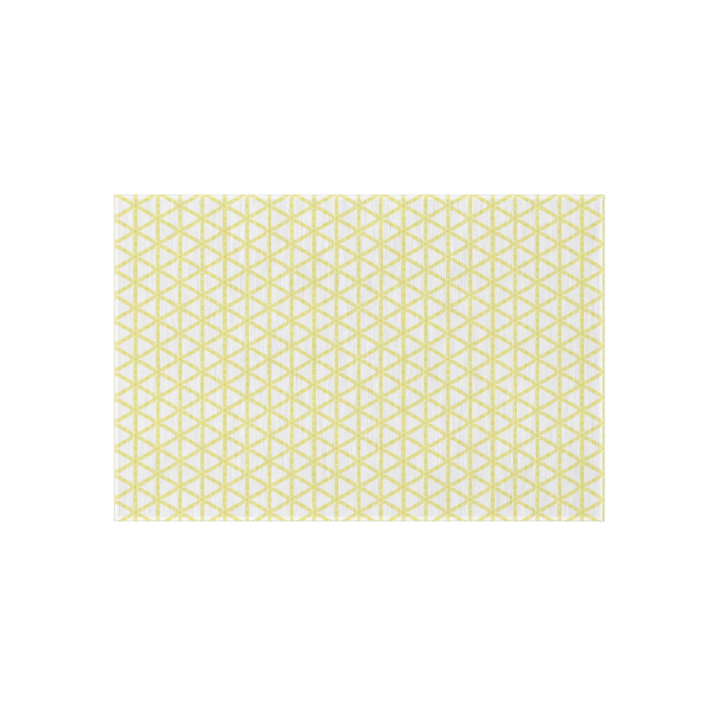Yellow Lattice Indoor/Outdoor Rug