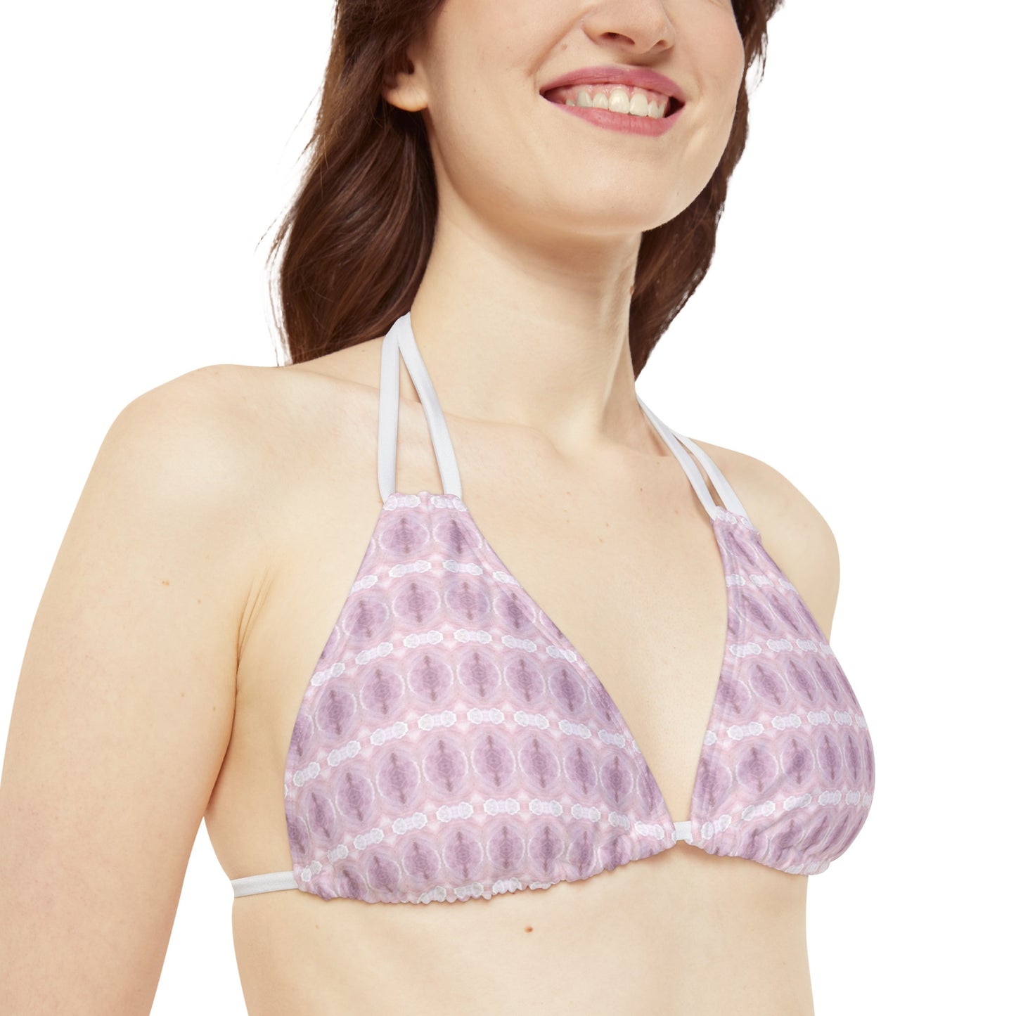 Lavender Salt Strappy Bikini Top