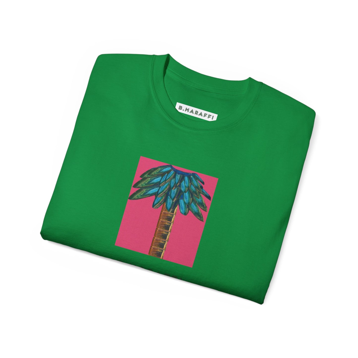 B.Maraffi Cotton T-shirt - Tiki Palm Fuscia