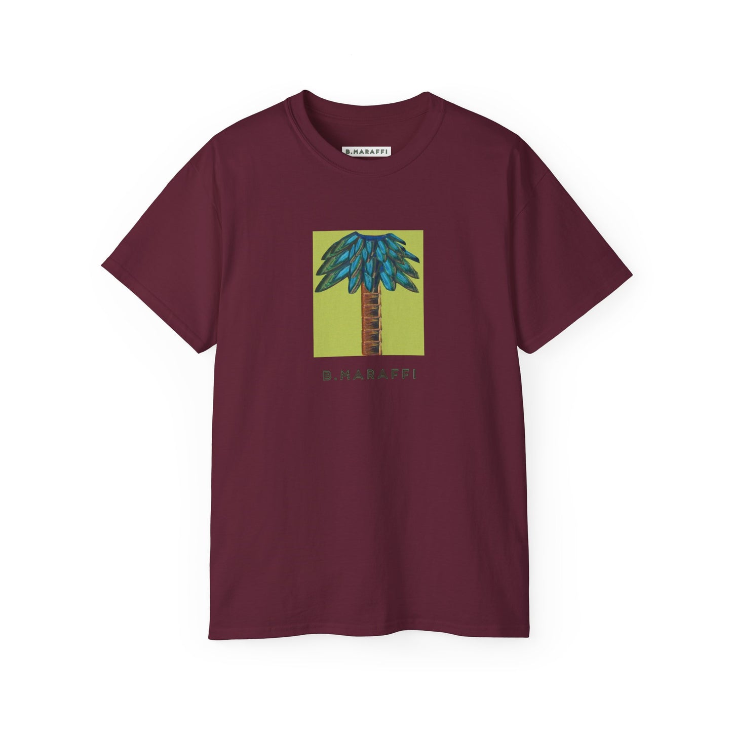 B.Maraffi Cotton T-shirt - Tiki Palm Lime