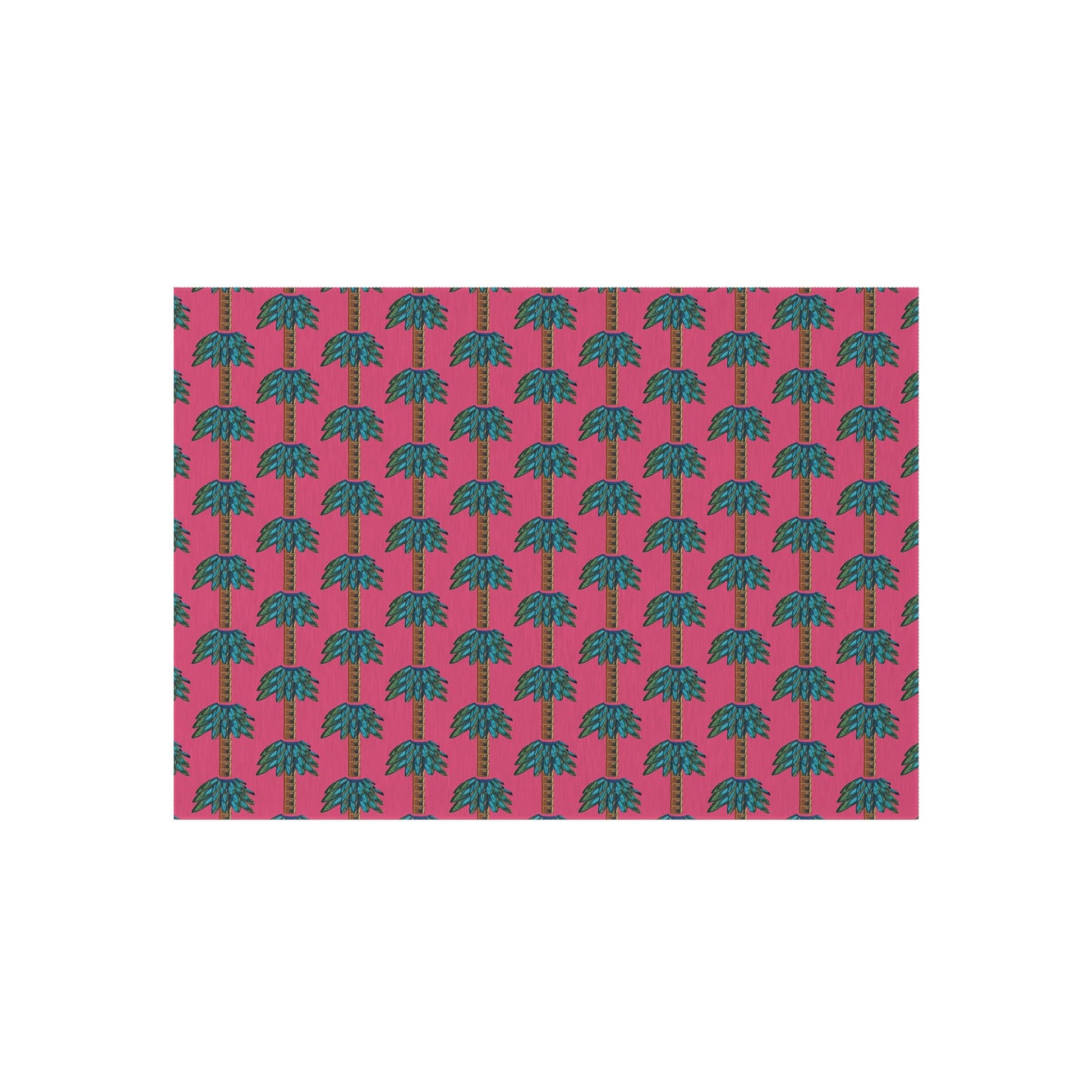 Tiki Palm Fuscia Indoor/Outdoor Rug
