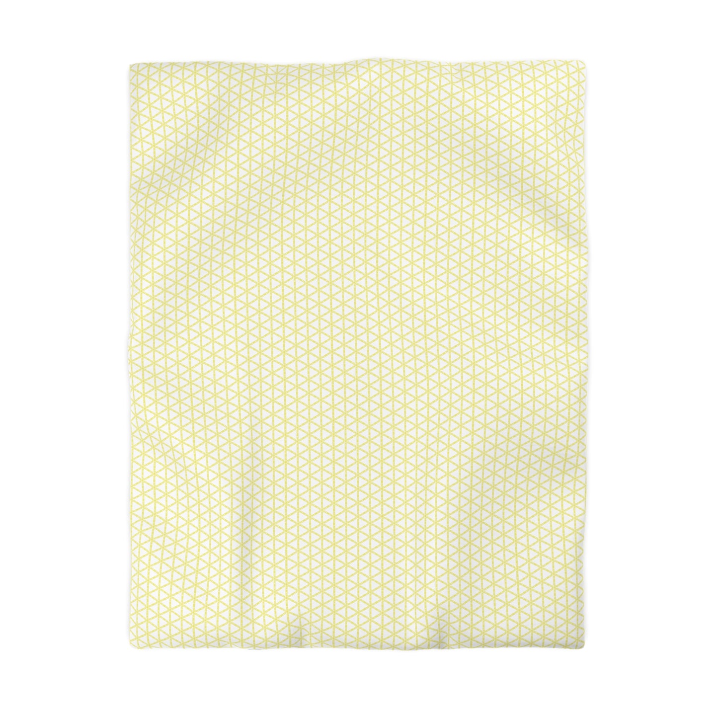Yellow Lattice Duvet Cover