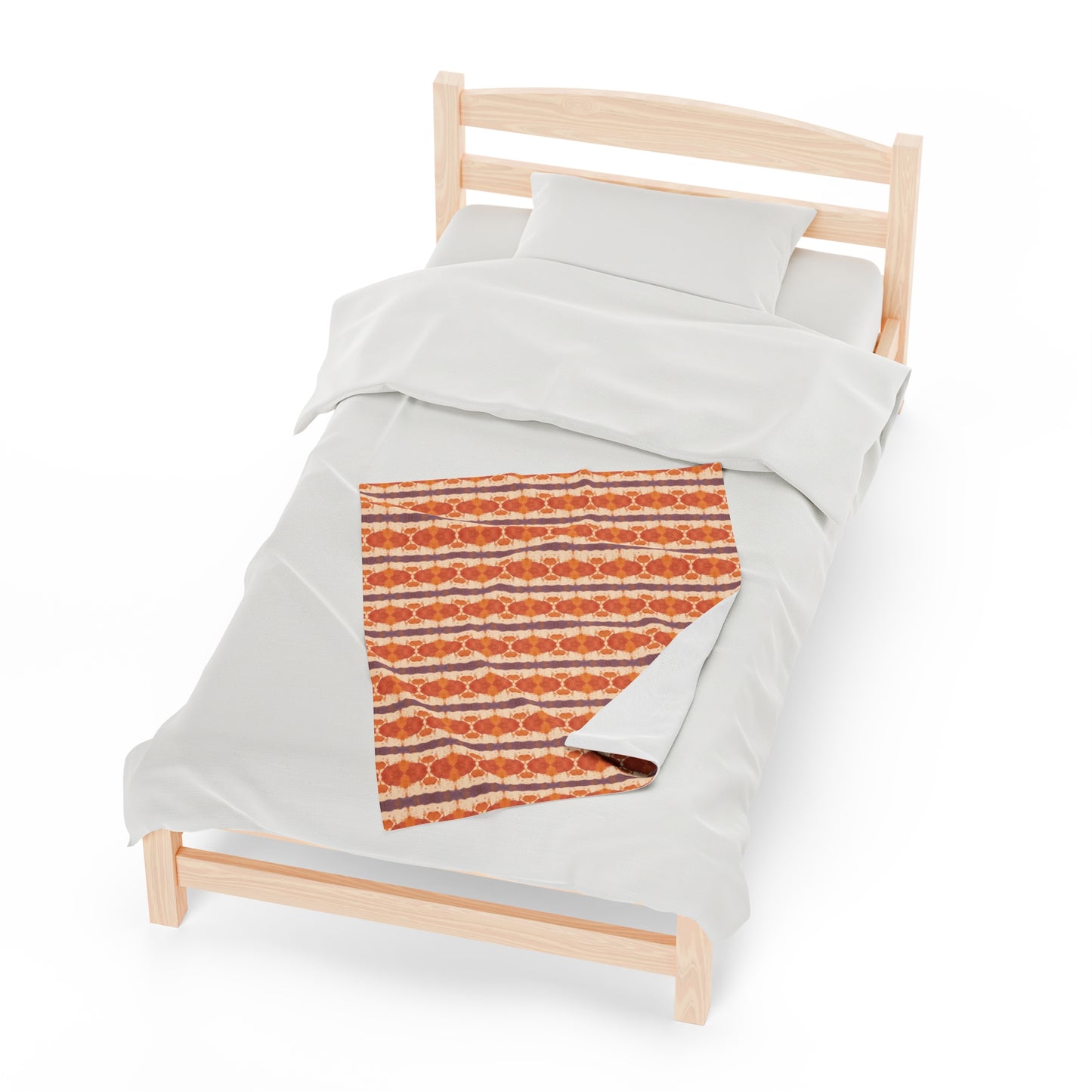 Boho Peach Plush Blanket