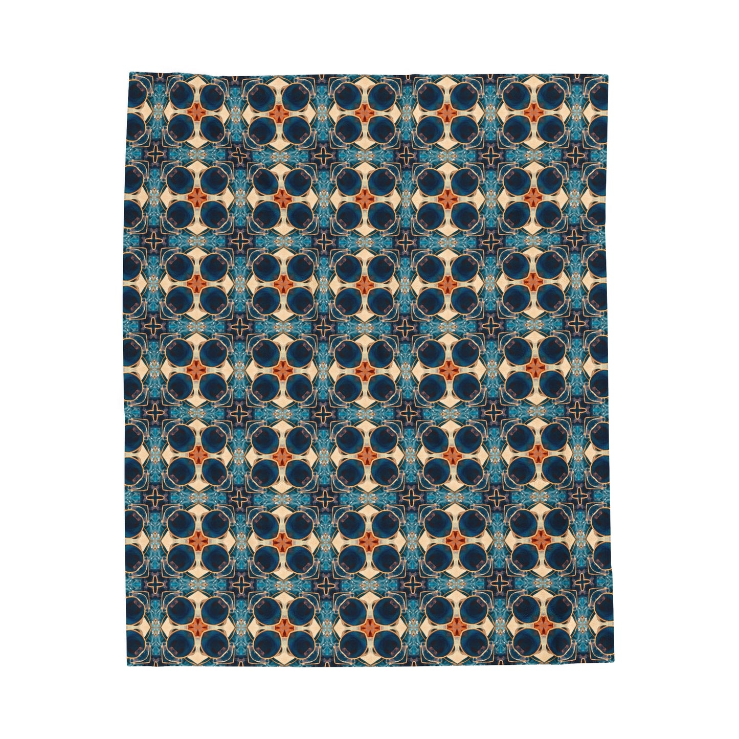 Caribbean Tile Plush Blanket