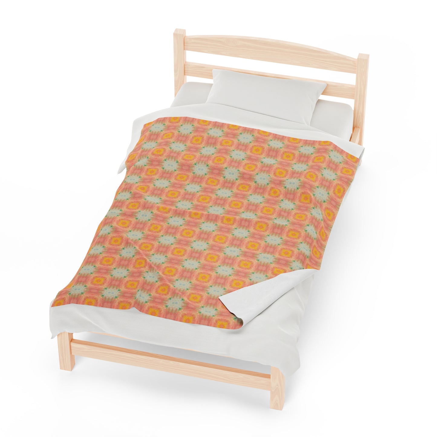 Peach Sunbeam Plush Blanket