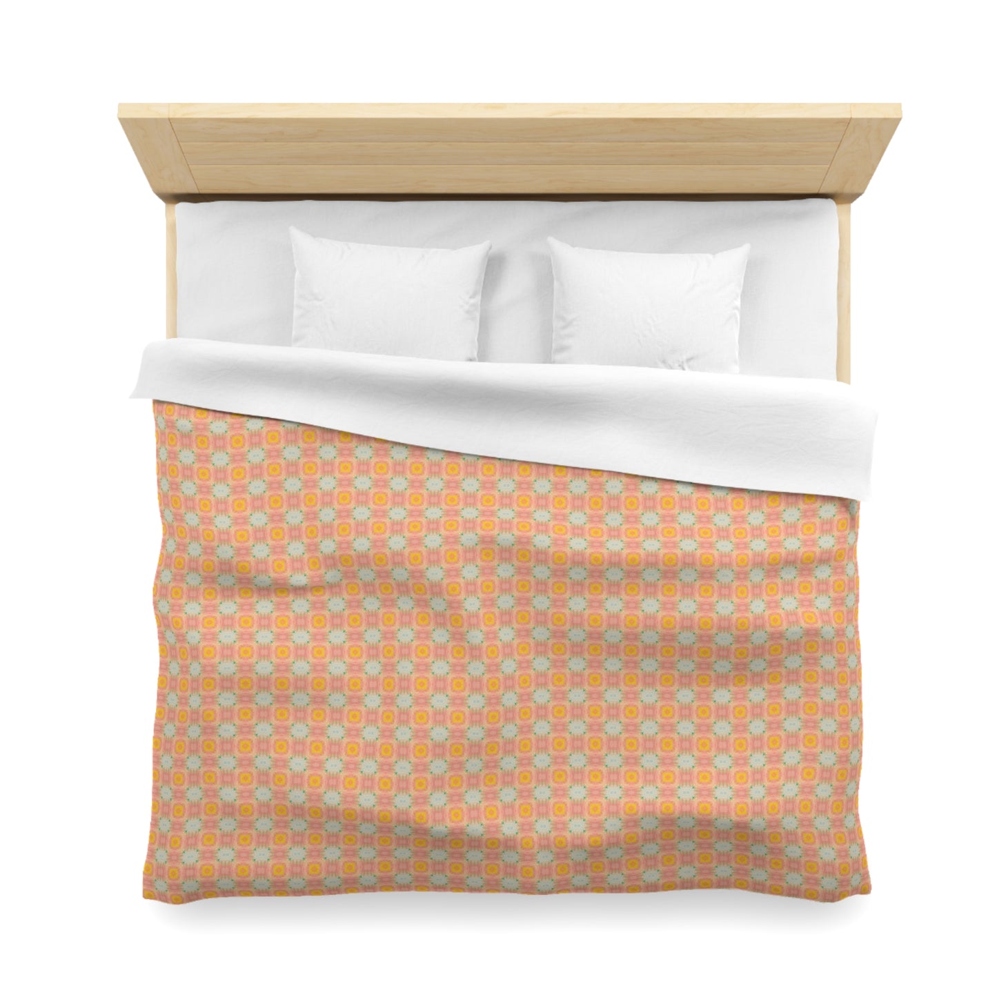 Peach Sunbeam Duvet Cover