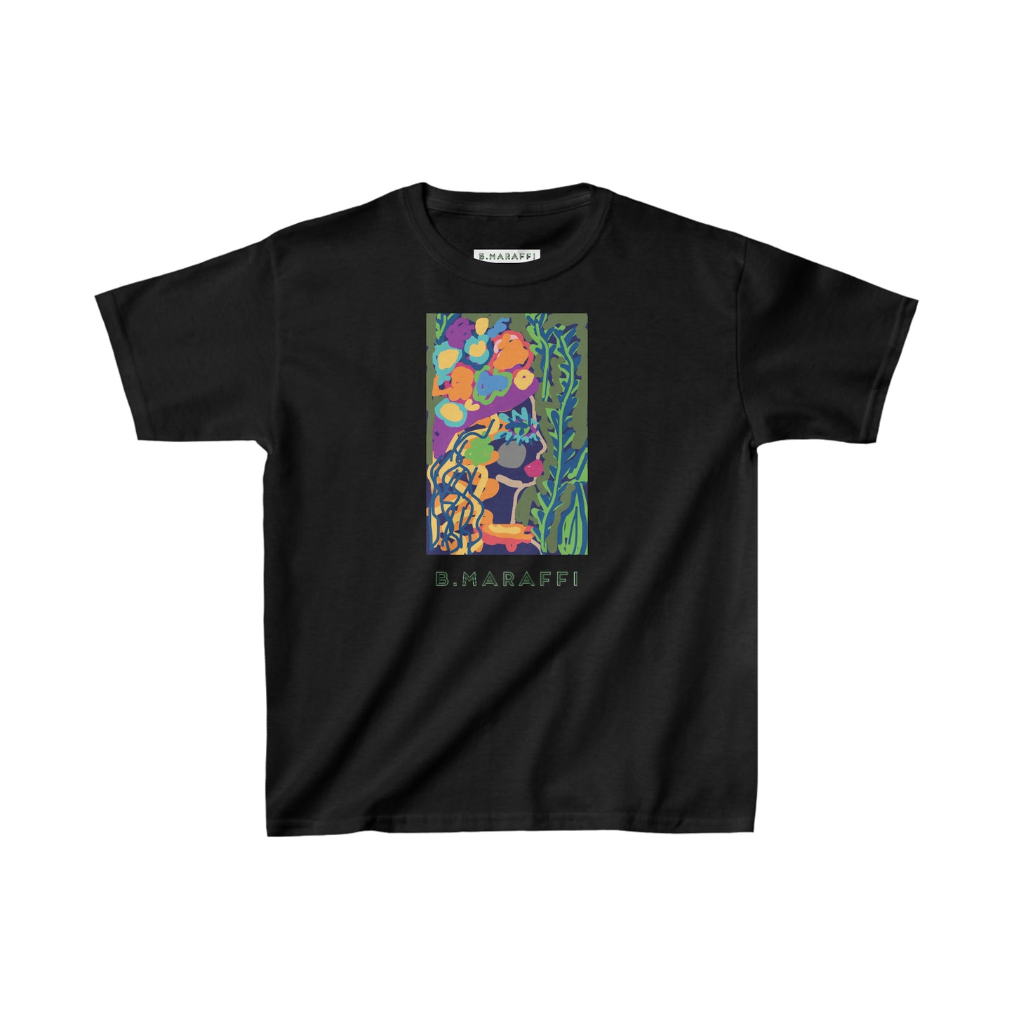 Kids Heavy Cotton™ Tee - Flower Lady