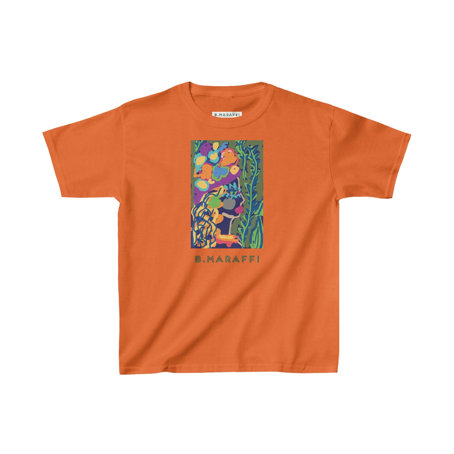 Kids Heavy Cotton™ Tee - Flower Lady