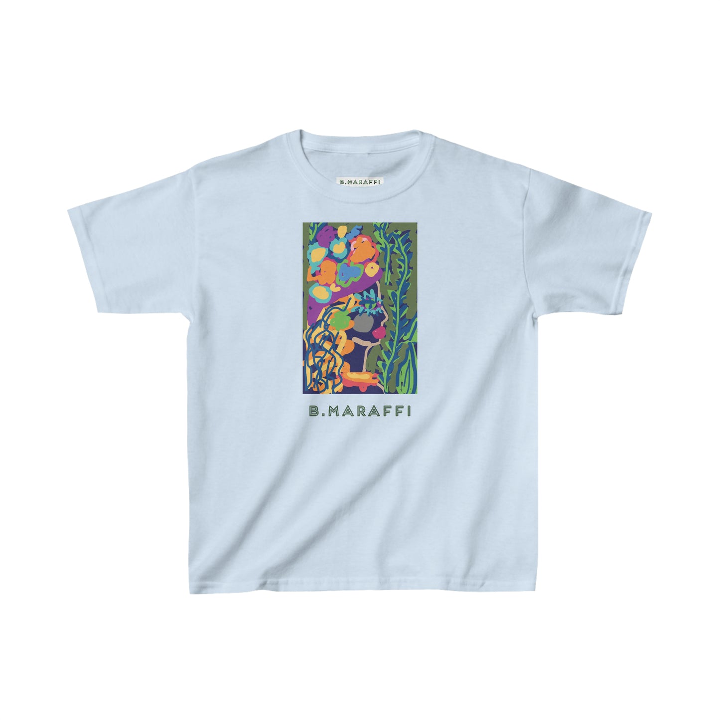 Kids Heavy Cotton™ Tee - Flower Lady
