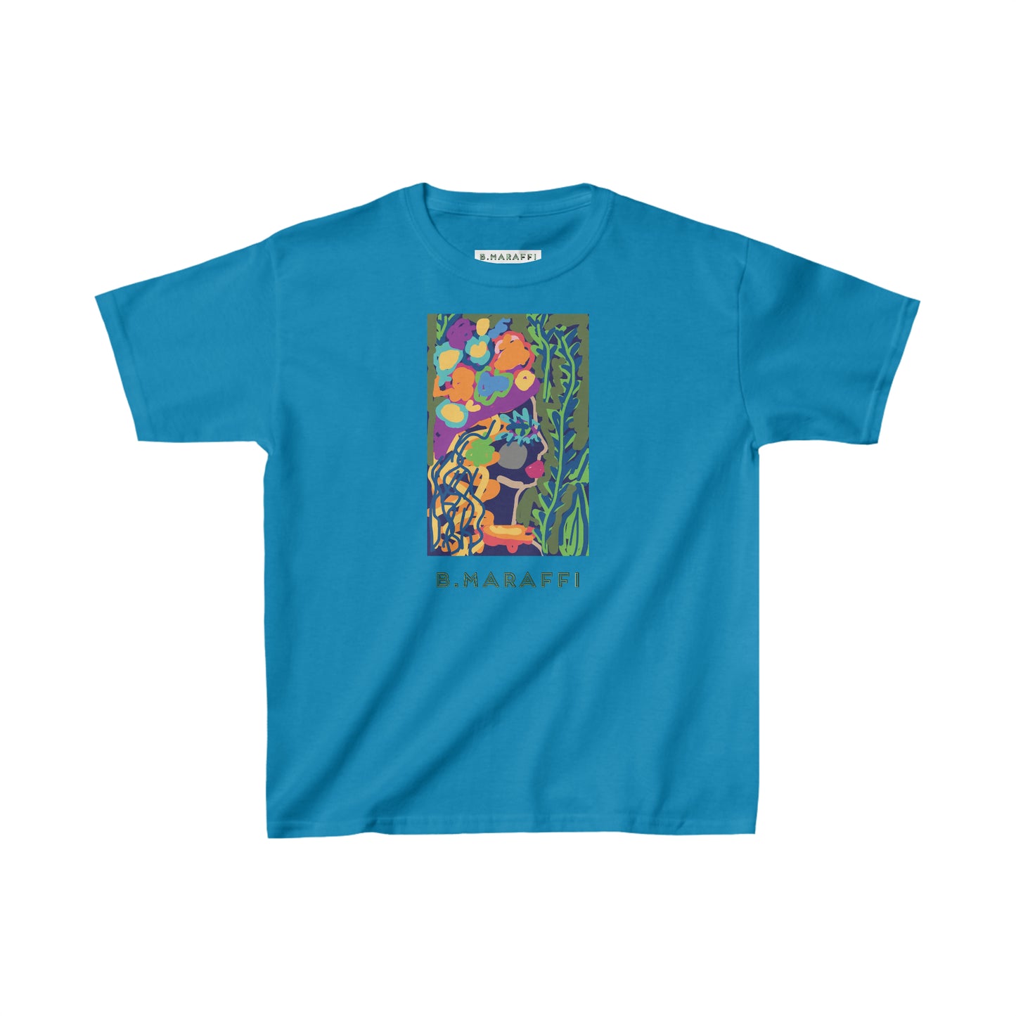 Kids Heavy Cotton™ Tee - Flower Lady