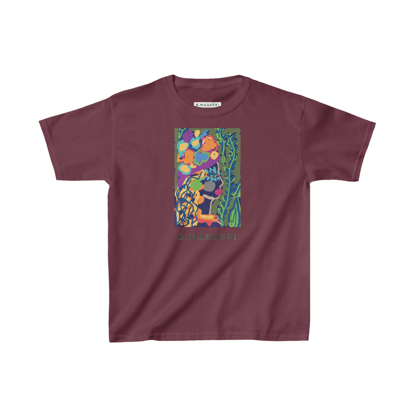 Kids Heavy Cotton™ Tee - Flower Lady