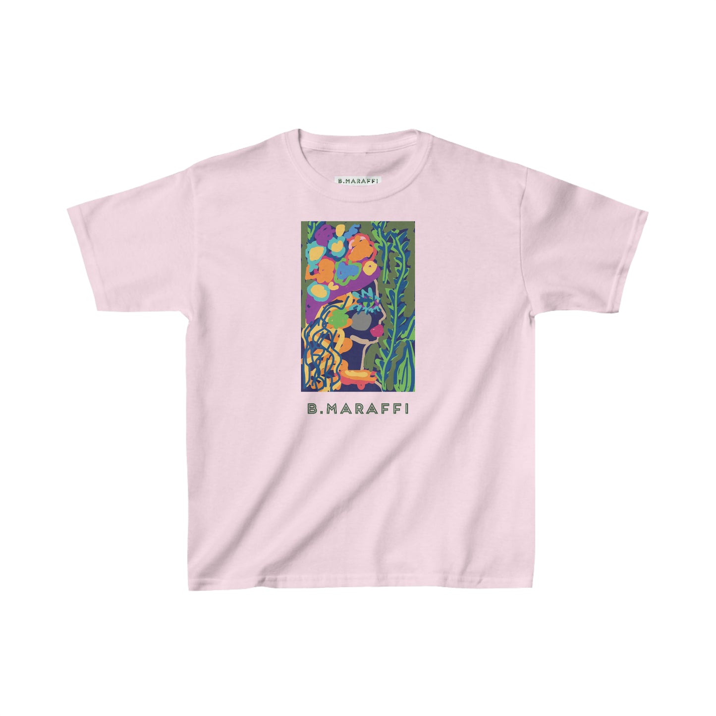 Kids Heavy Cotton™ Tee - Flower Lady