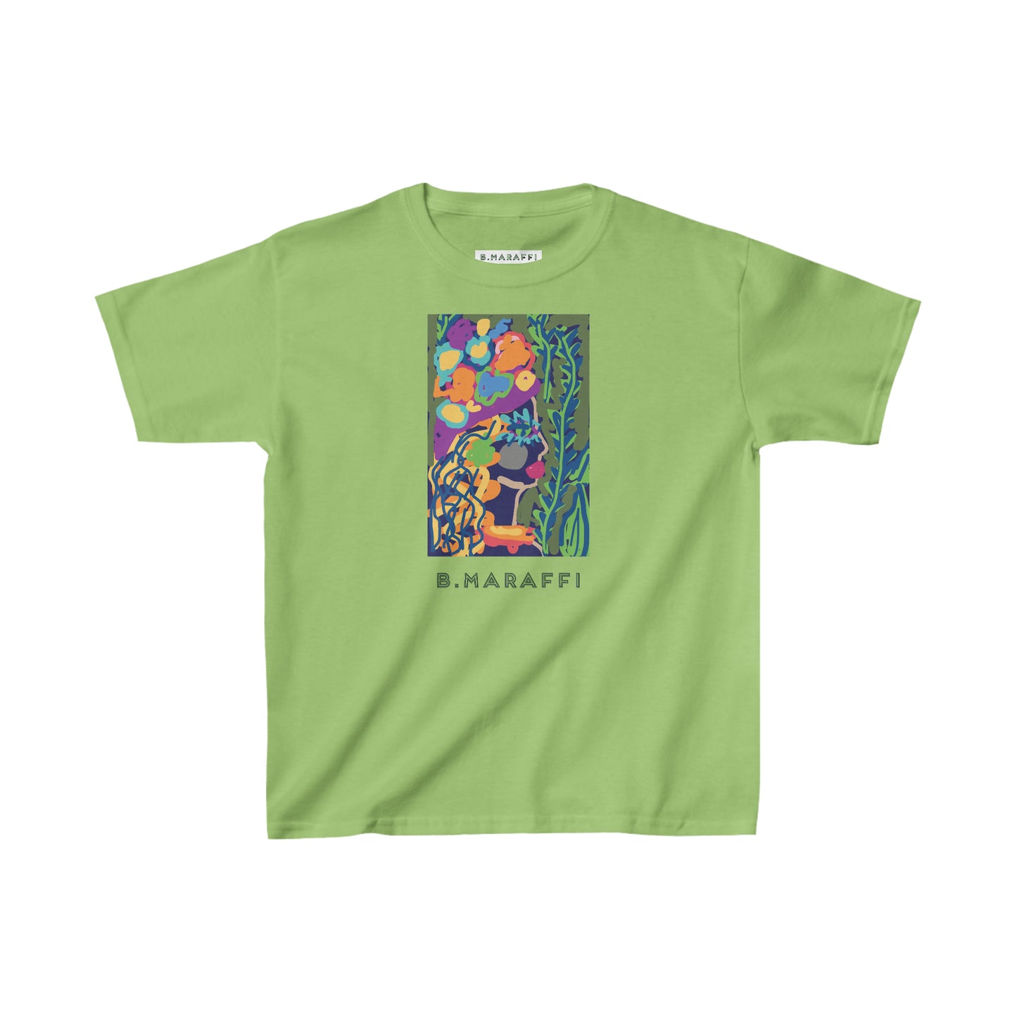 Kids Heavy Cotton™ Tee - Flower Lady