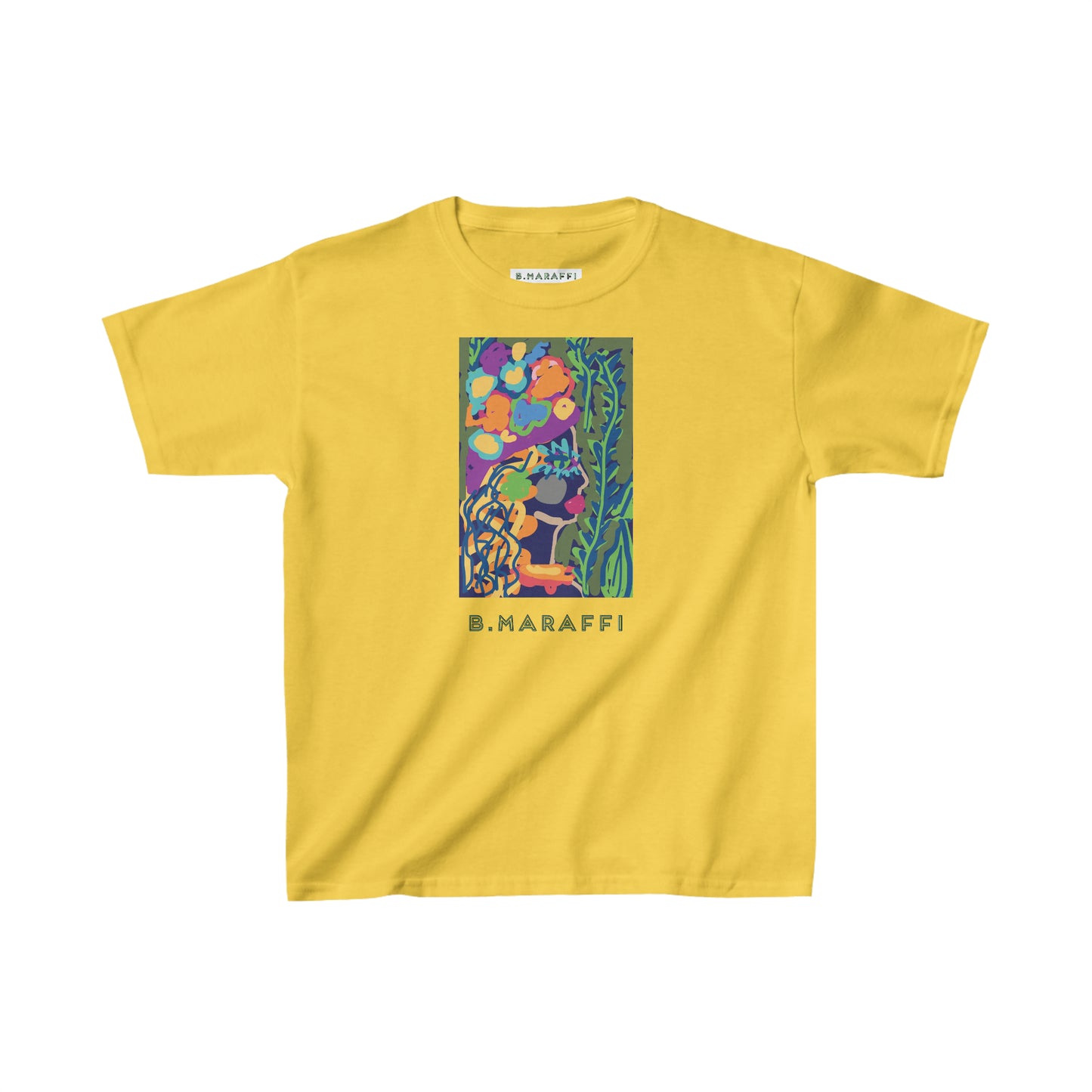 Kids Heavy Cotton™ Tee - Flower Lady