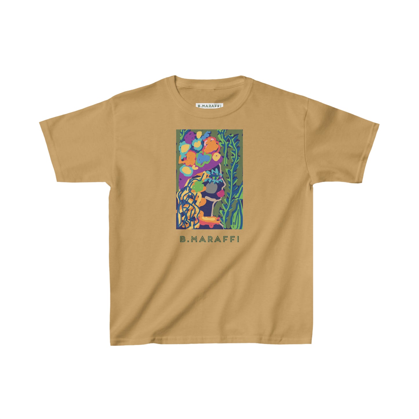 Kids Heavy Cotton™ Tee - Flower Lady