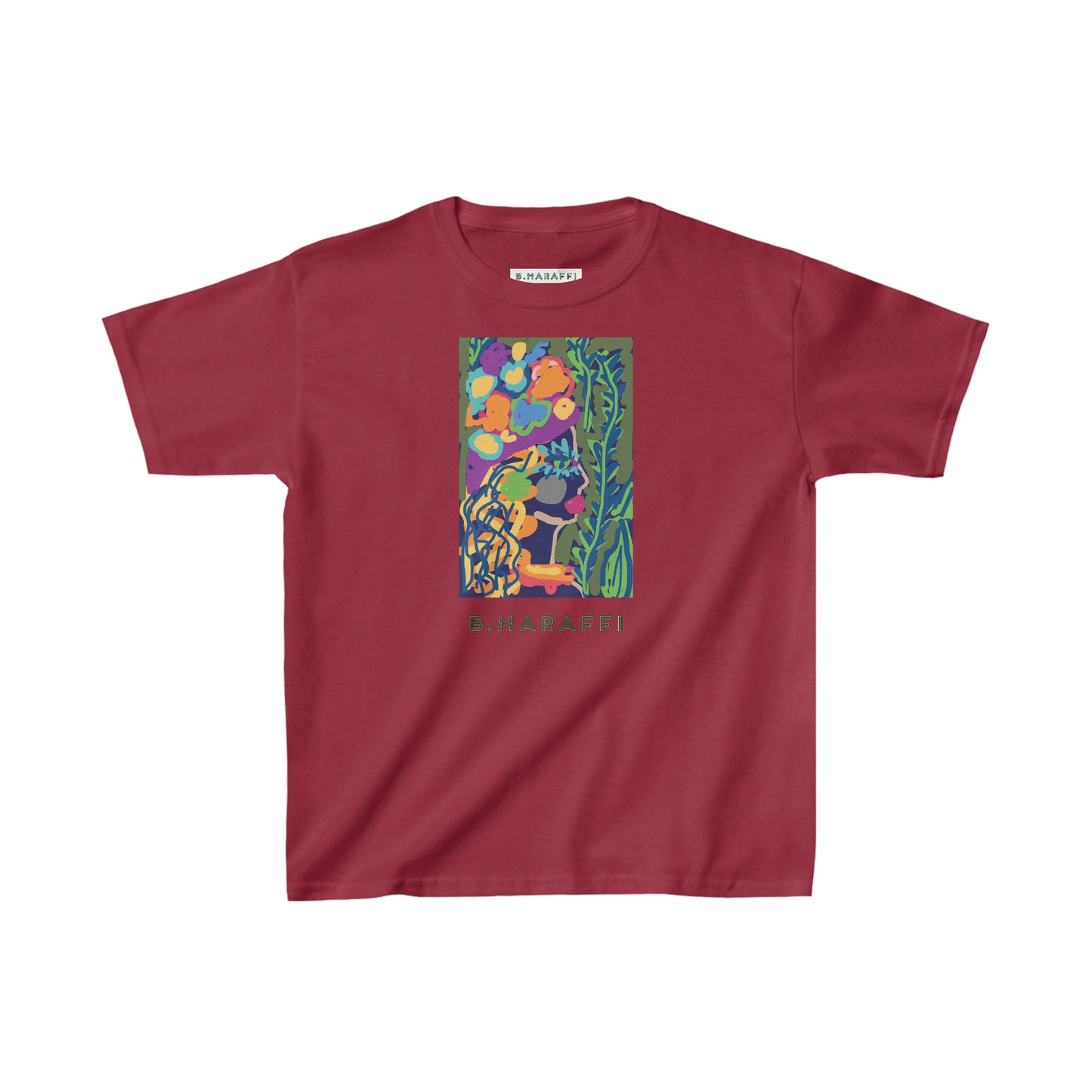 Kids Heavy Cotton™ Tee - Flower Lady